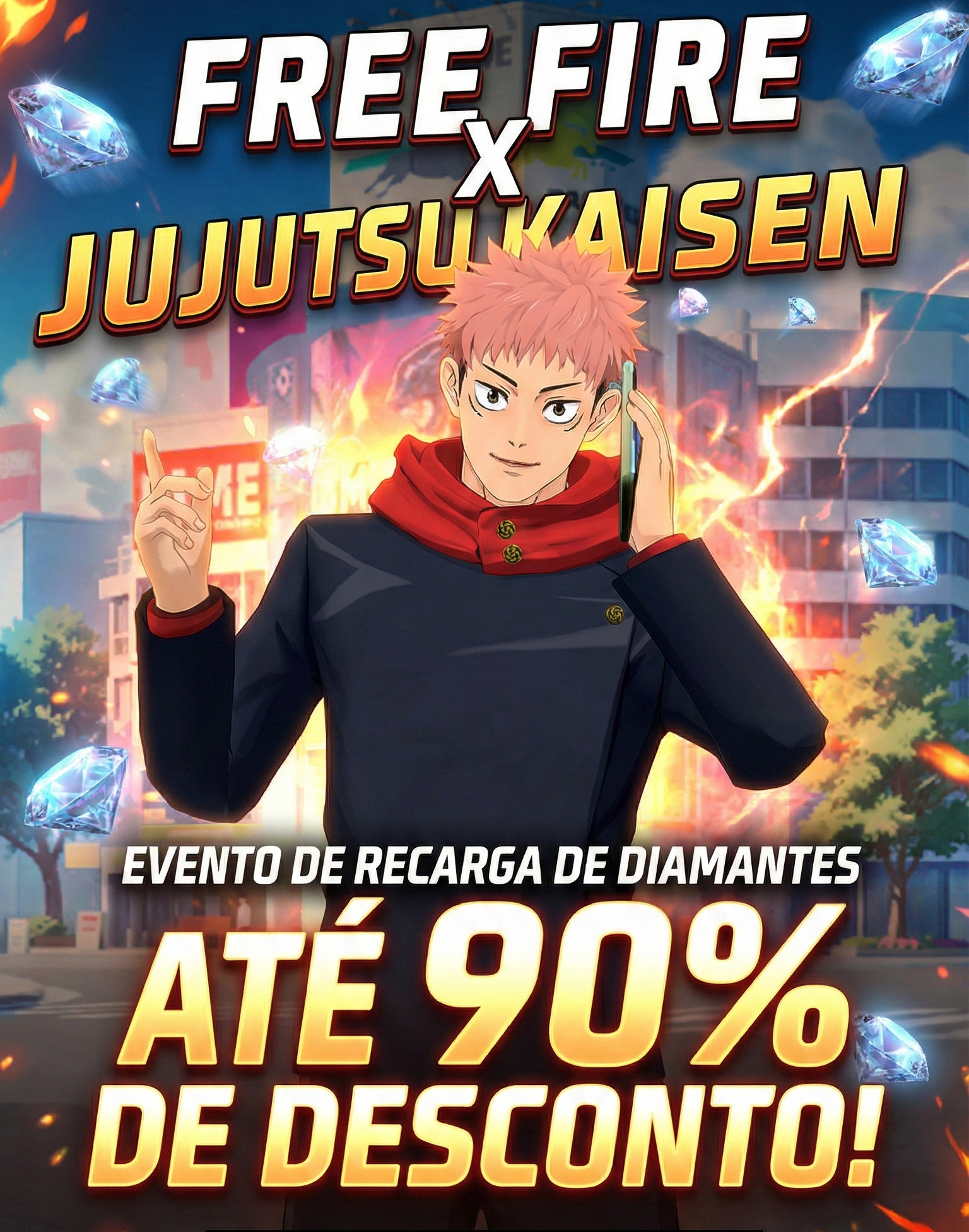 Banner Promoção de Natal Free Fire